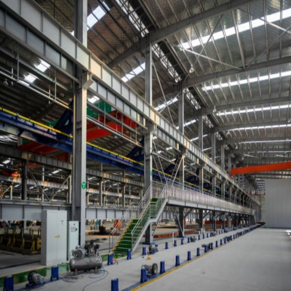 Large Span Clear Space Hot-Dip Galvanized Steel Building with Customizable Spanwidth Industrial Storage Solution