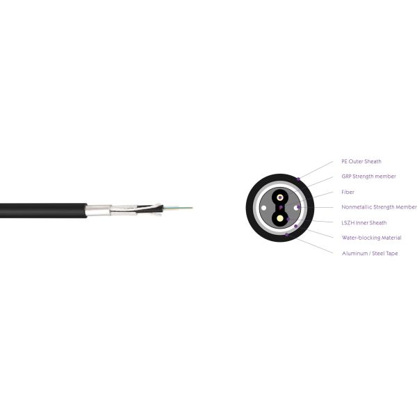 Кабель 1 до стекловолокна падения панцыря света GJYXFHA/GJYXFHS ядр 4 однорежимное