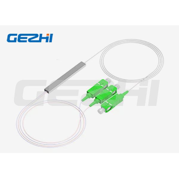 1x2 PLC SC/APC Fiber Optic Splitter with G657A1 Fiber for FTTH Networks