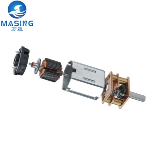 Motor con engranaje de escobillado Mirco de baja rpm 12mm N20 de alto par 2.4V 5V 6V 12V Mini motor de CC para vehículo eléctrico
