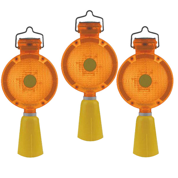 Roadblock LED Warning Solar Powered Led Strobe Light Dia 19cm Height 38cm