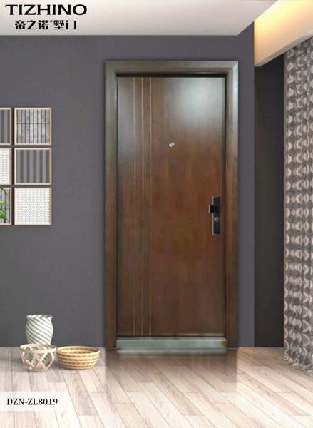 Projeto luxuoso de aço da porta dobro do cobre da porta de entrada da casa de campo feito em China