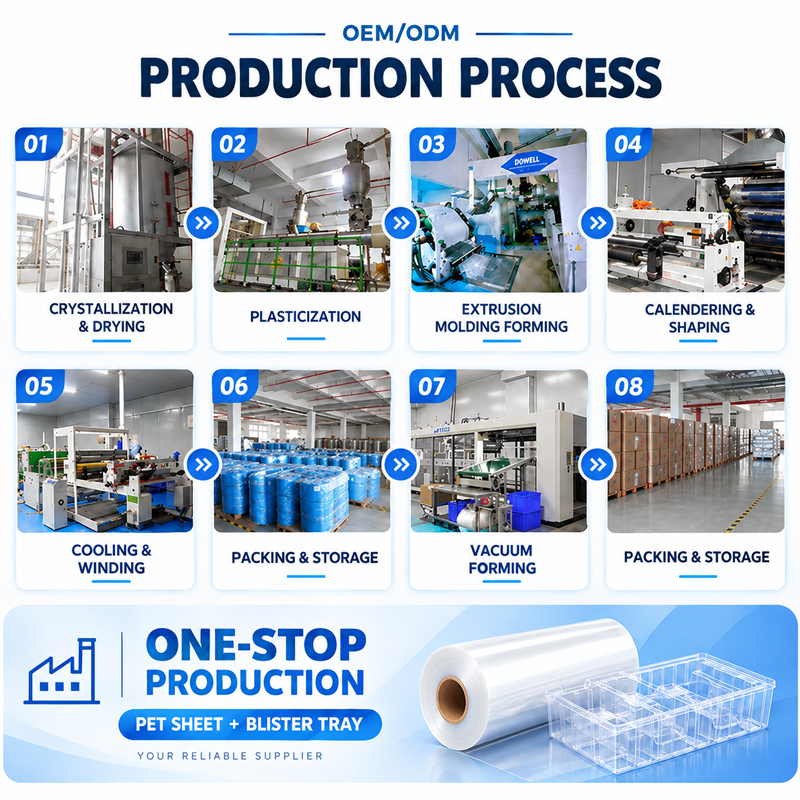 Customization Pet Plastic Blister Tray Sterilization Vacuum Forming Tray for Catheter Kit for Medical Blister Packaging