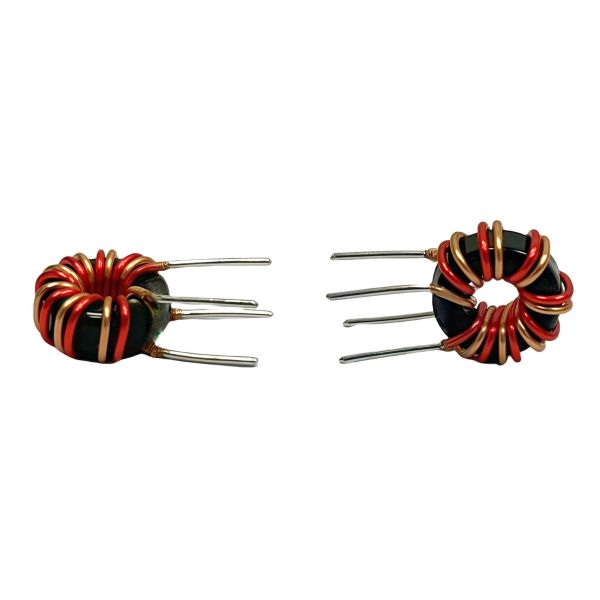 T8*4*3 Magnetic Ring Inductor 8UH Red Copper Double Wire Winding Power Filter