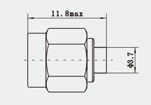 Dinar recto masculino 7/16 conector de fijación con abrazadera L29 para los cables con el anillo o impermeable