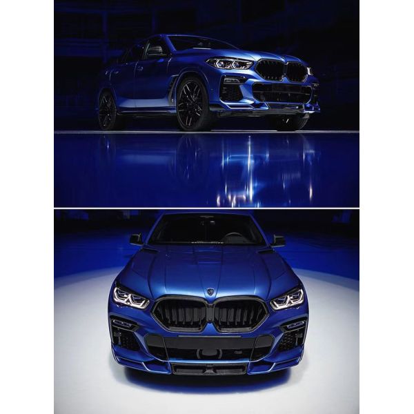 Venta caliente G06 X6 Carrocería de fibra de carbono Forbmw X6 Carrocería de fibra de carbono Capa delantera de la pala trasera del difusor