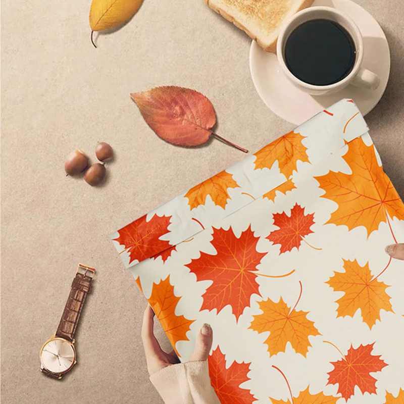 Повторно использованная само- герметизируя упаковка футболки отправителей черноты штейна PE поли