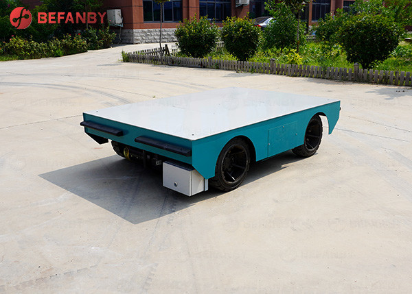 Sale Service Provided PU Wheel Factory Steerable Trackless Transport Cart