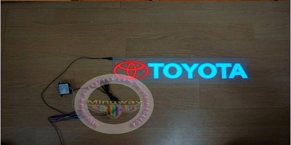 high bright flashing el car sticker/ car logo/ car badge