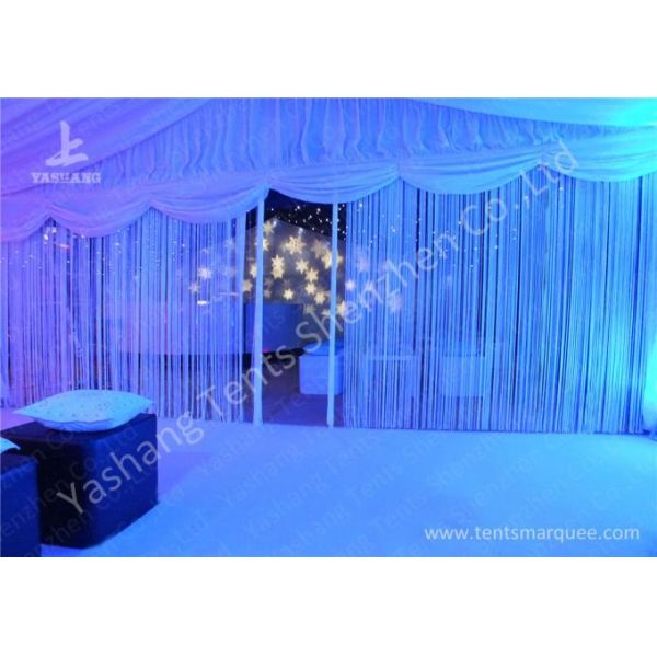 Outdoor Transparent Glass Wall Pagoda Party Tent for DIY Shop , 12 x 18M