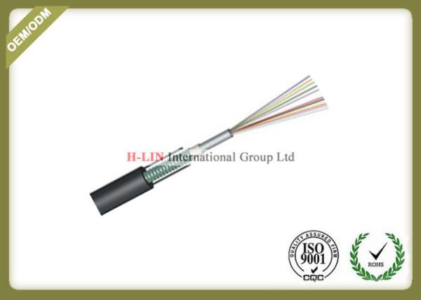 Armored Loose Tube Outdoor Fiber Optic Cable Direct Buried GYXTW For Transmission