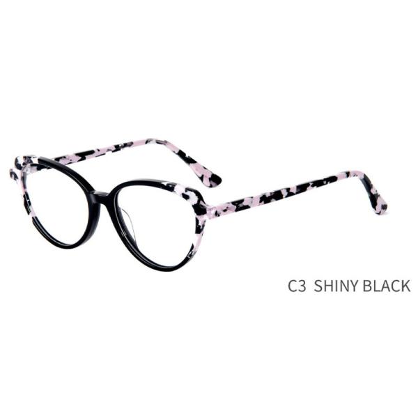 Retro Cat Eye Acetate Frame Glasses Optical Eyeglasses 52-16-140