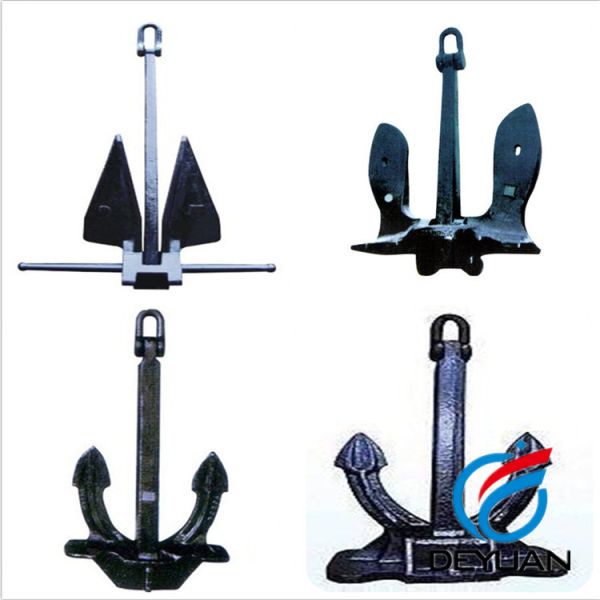 Stainless Steel Plough Anchor , Steel Plate Welded Delta Flipper Anchor