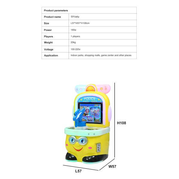 Single Player Kids Mini Video Game Machine For Entertainment Hall