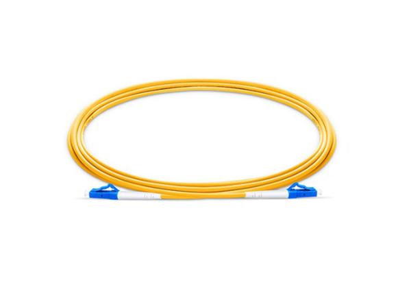 Yellow LC APC Dia2.0mm Fiber Optic Communication Cable for FTTH