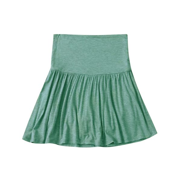 Stretchy Maternity Skirt with Liner - For All Stages of Pregnancy (6 Colors)