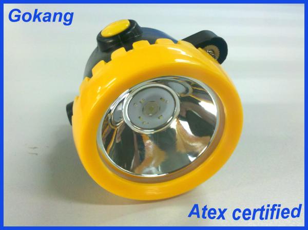 ABS led mining headlamp, ATEX certification miners cap lamp used underground and ATEX miners cap lamp