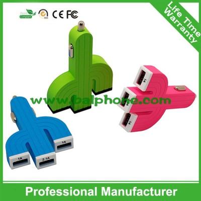 2015 Newest 3USB Car Charger 4.2A Triple Usb Port Car Mobile Charger