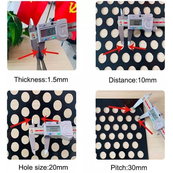 ASTM 430 Stainless Steel Perforated Sheet , Kitchen Steel Plate Perforated