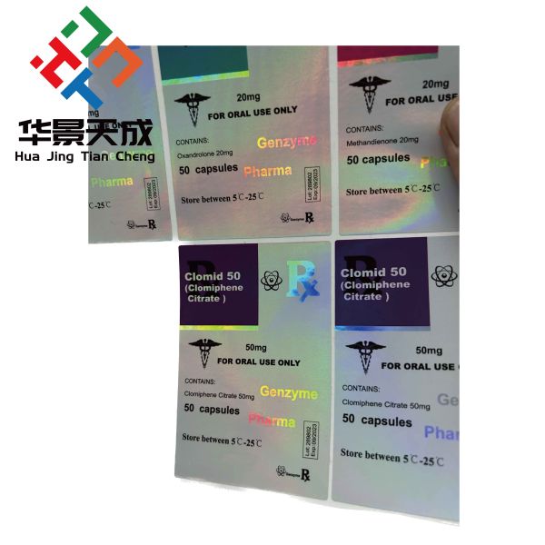 Anadrol Oral Tablets Labels PAPER/PET/PVC Material For 50mg Plastic Bottles
