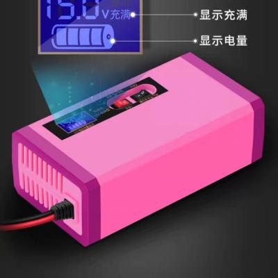 Contrôle de température d'acide de plomb du chargeur de batterie de réparation d'impulsion de voiture 12V10A