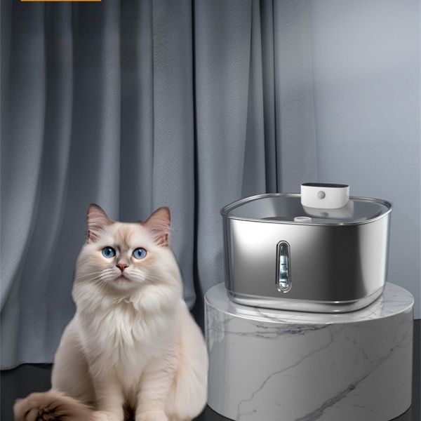Large Capacity Auto Pet Fountain Ceramic Water Dispenser Odor Control Bacteria Resistant
