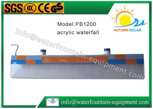Plastic Water Fountain Equipment Acrylic Water Descent With 12W Underwater Light