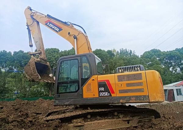 FR225E2 Excavadora hidráulica de segunda mão com trilho Excavadoras hidráulicas usadas
