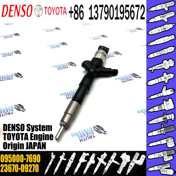 23670-0R050 23670-09270 injector for Toyota 1AD-FTV 2AD-FTV common rail injector 095000-6680 095000-7690