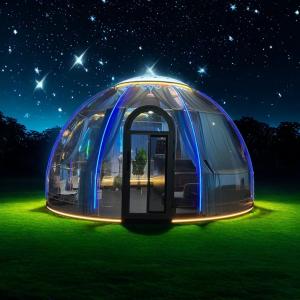 Waterproof Windproof Dining Bubble Tent PC Restaurant Hotel Clear Outdoor Bubble