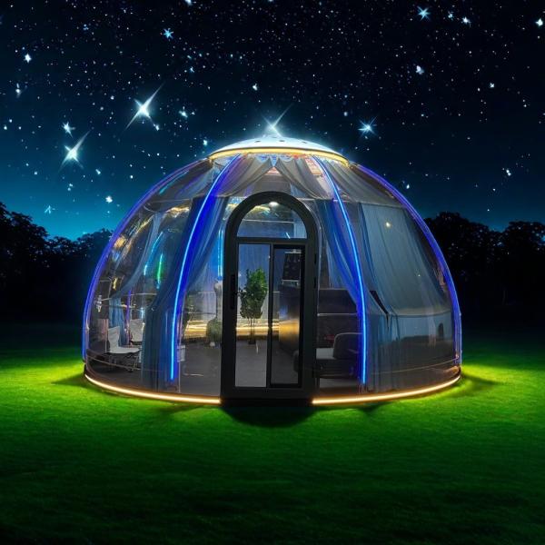 Waterproof Windproof Dining Bubble Tent PC Restaurant Hotel Clear Outdoor Bubble House