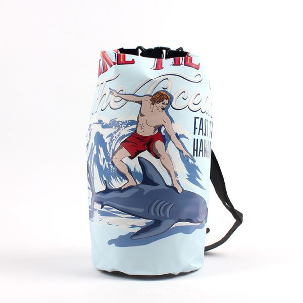 10L PVC Waterproof Dry Bag Customized Logo For Mountain Climbing 40*35*33CM