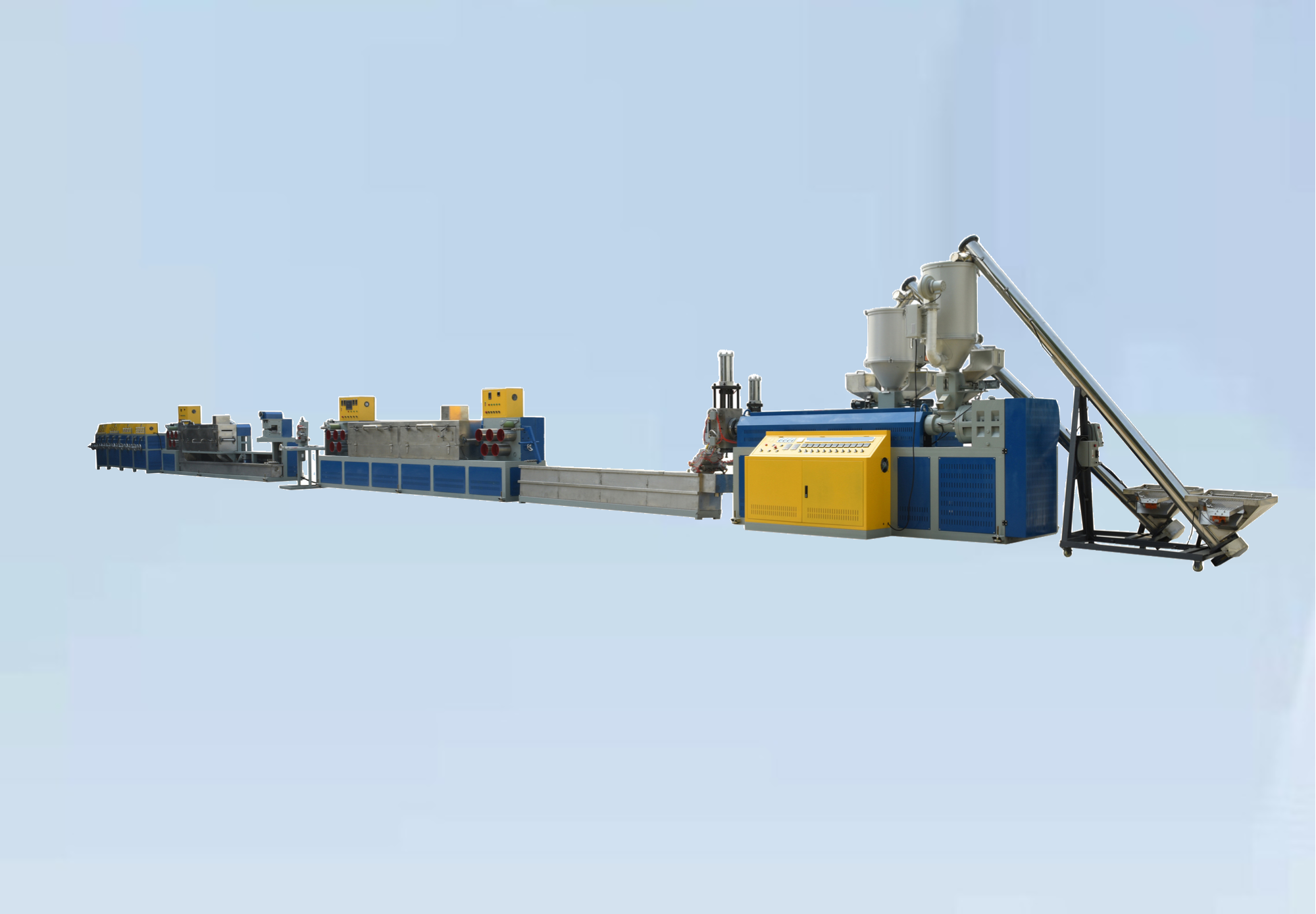 Wicker Rattan Extrusion Machine Production Line PP Plastic Two Colors