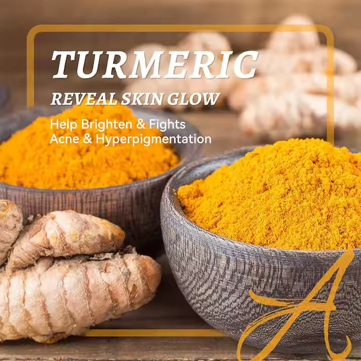 Private Label Body Scrub Turmeric Scrub Vegan Turmeric Vitamin C Exfoliating Skin Whitening Brightening Turmeric Face Body Scrub