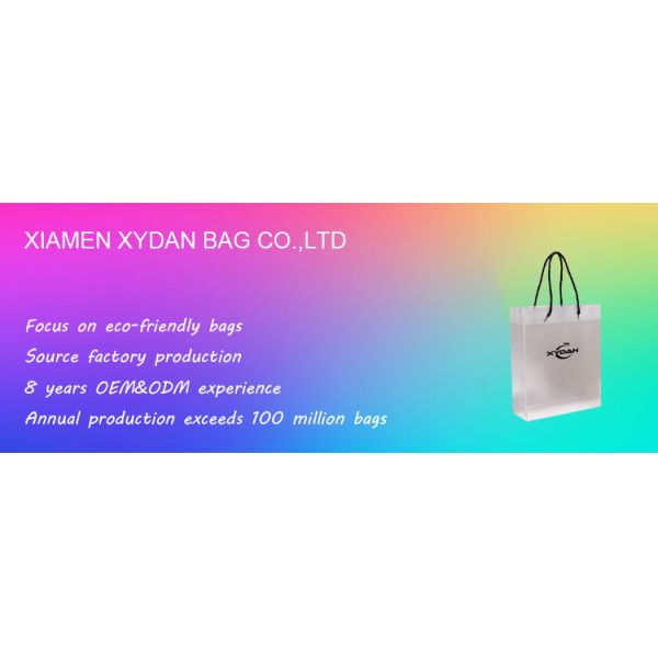 Spot Pp Plastic Handbag Custom Image Logo Bags Gifts Sealing Handle Soft Loop Handle