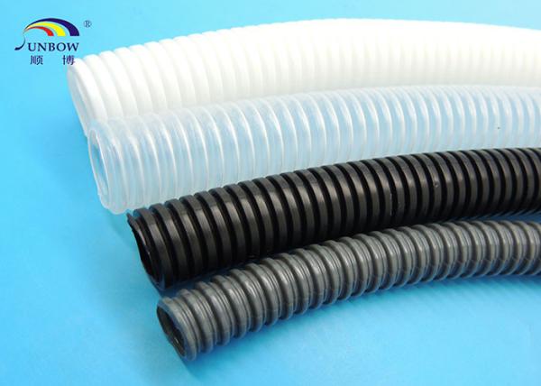 Clear Black White Multi Color Corrugated Pipes Soft and Wear Resistance