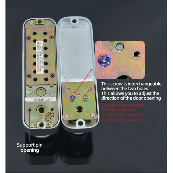 Second Generation Rotary Handle Double-sided Password Keyless Mechanical Digital Security Code Door Lock