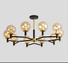 Многоголовые стеклянные подвесные лампы E27 4000K 6000K Висячий стеклянный глобус Современные подвесные лампы