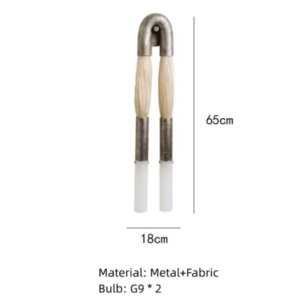 Copper Decor LED  Bedroom Corridor Hotel Living Dining Room Horsehair Sconce Wall Lamp  (WH-VR-148)