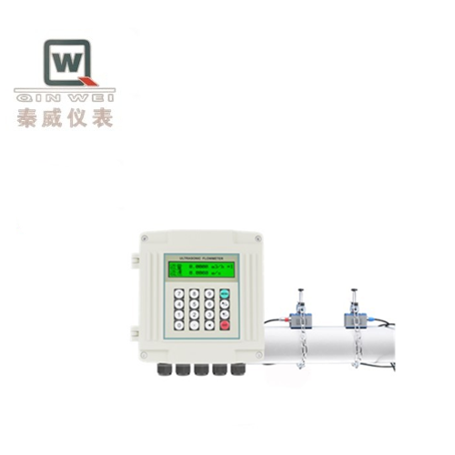 Wall Mounted Ultrasonic Flowmeter Clamp-On External Installation