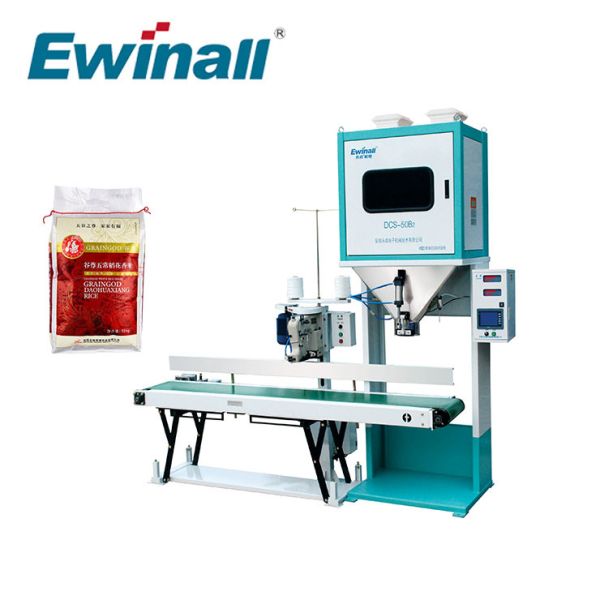5 - машина упаковки риса двойной шкалы 25kg для мельницы риса DCS-50B2 сезама пшеницы