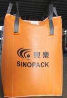 500kg grand sac orange FIBC avec des cordes de remplisseur, grand sac enorme de FIBC