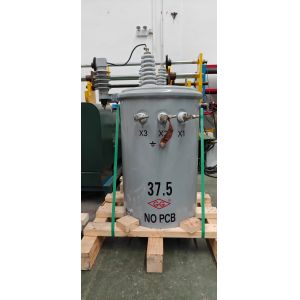 37.5kVA Single-Phase Pole-Mounted Distribution Transformer with ONAN Cooling and Silicon Steel Core