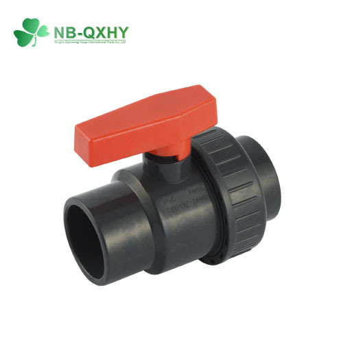 1/2 дюйма до 4 дюймов Пластиковый UPVC Single Union Ball Valve с фиксированным шаром и EPDM O-Ring