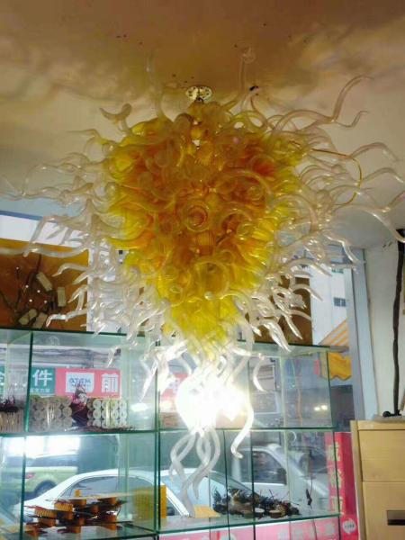 Colored glass chandelier for Hotel Project Lighting Fixtures (WH-GB-07)