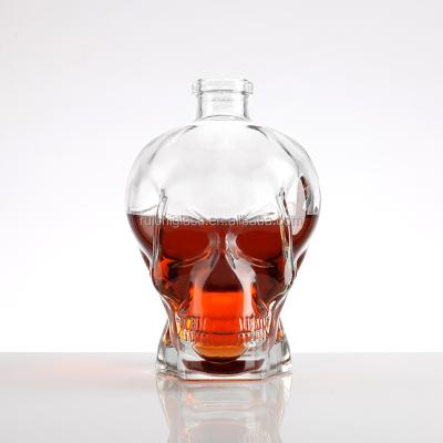 Шандун Юнчэнь Виски Джин Бранди Стеклянная бутылка с отличительной формой и диза