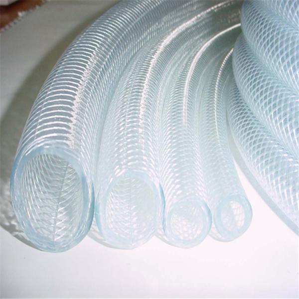 Flexible PVC Transparent Braided Reinforced Hose Polyester fiber braided reinforced pvc hose
