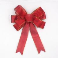 Arcs en satin rouge polyester jaune pour l' artisanat