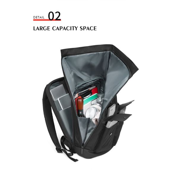 Male Daily Used Waterproof Smart Backpack 20-39 Litre Wear Resistance