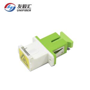 Adaptador da fibra ótica do obturador do SC da fibra do único modo OM3 OM4